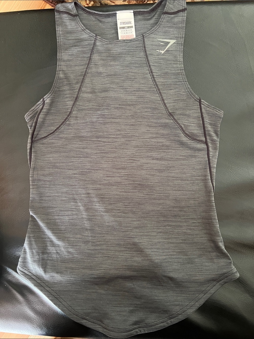 Gymshark Charcoal Heather Performance Racerback Tank